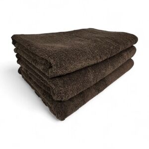 Three Jumbo Bath Towels 1888 Mills Tranquility Spa 35" x 68" Coco